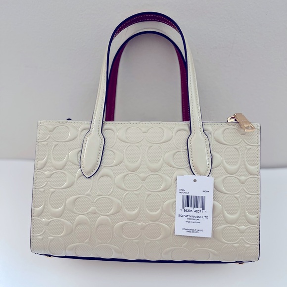 NWT Coach Outlet Nina Small Tote Bag In Signature Leather - Picture 5 of 9